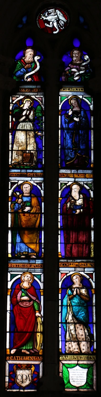 Vetrate con santi - Duomo di Grosseto 4